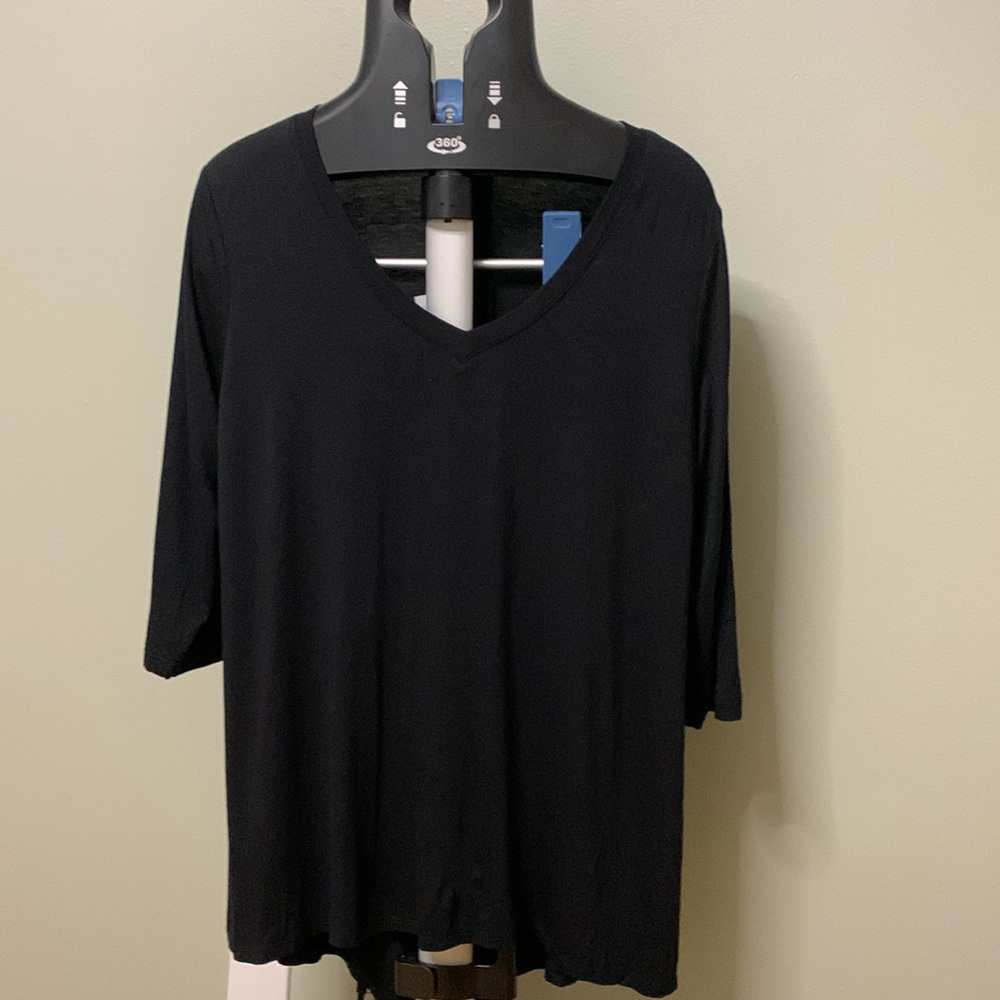 NWT Nally & Millie 3/4 sleeve hi-low V-Neck Tunic XL